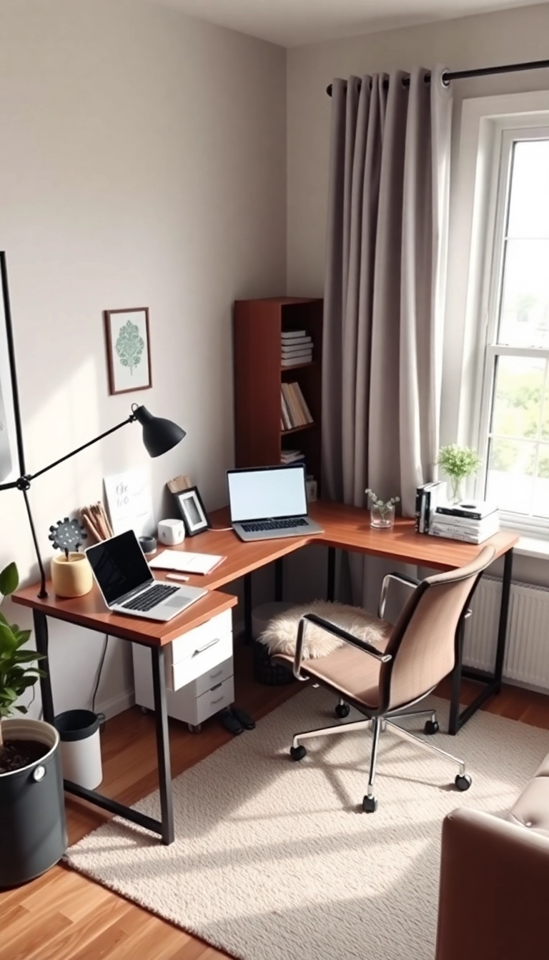 17 Home Office Decor Ideas That'll Boost Your Productivity and Style! - 14. Innovative Desk Arrangements