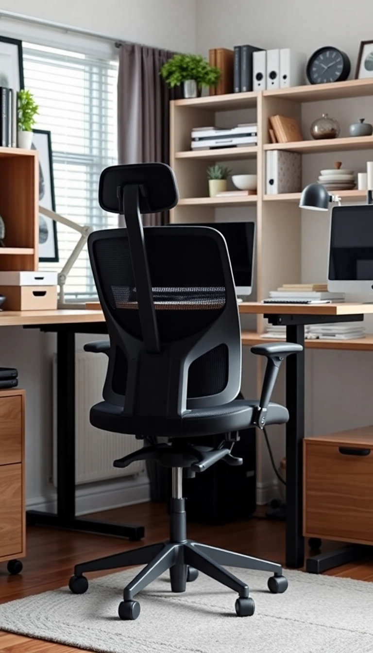 17 Home Office Decor Ideas That'll Boost Your Productivity and Style! - 9. Ergonomic Furniture