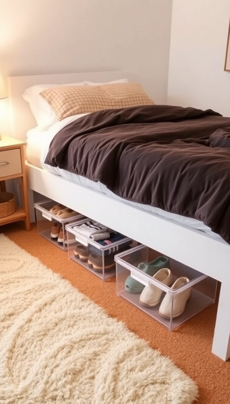 22 Clever Home Storage Hacks You Never Knew You Needed (Especially #12!) - 1. Under-Bed Storage Bins