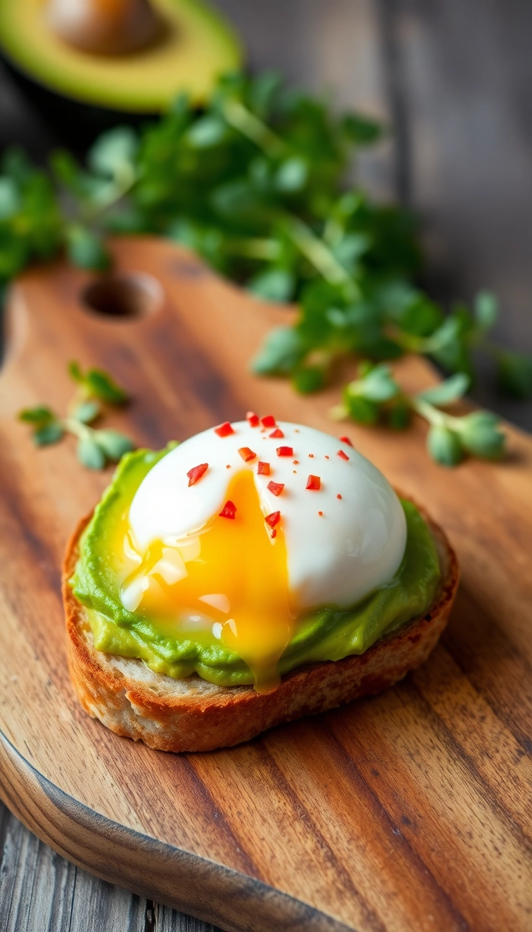 22 Nutritious Breakfast Recipes That Will Jumpstart Your Day (Wait Until You Try #8!) - 2. Avocado Toast with Poached Egg