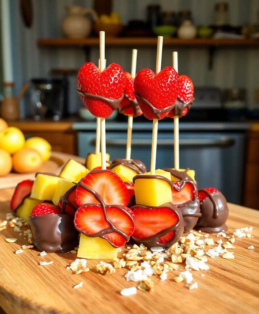 15 Simple Dessert Ideas That'll Impress Your Guests (And They Only Take 15 Minutes!) - 2. Chocolate-Dipped Fruit Skewers