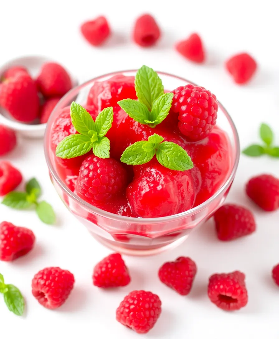 15 Simple Dessert Ideas That'll Impress Your Guests (And They Only Take 15 Minutes!) - 6. Raspberry Sorbet with Mint