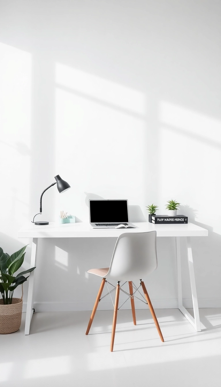 17 Home Office Decor Ideas That'll Boost Your Productivity and Style! - 3. Minimalist Design