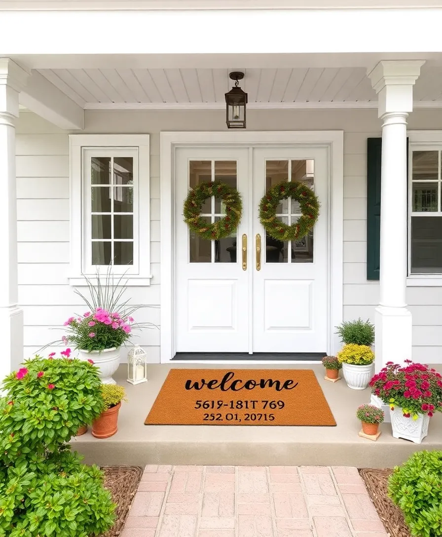 25 Budget-Friendly DIY Home Decor Projects That'll Transform Your Space (You Won't Believe #10!) - 16. Personalized Doormats