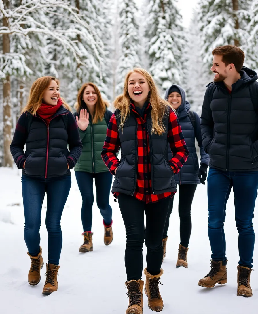 12 Effortless Casual Winter Outfits That'll Keep You Cozy and Chic! - 3. Flannel Shirt with Puffer Vest