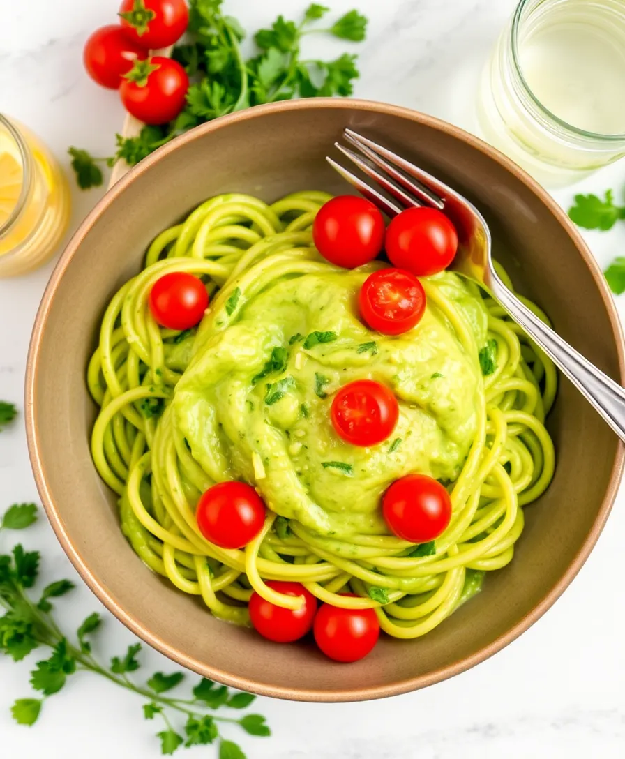 12 Healthy Weeknight Meals That Taste Amazing and Are Ready in 30 Minutes! - 5. Creamy Avocado Pasta