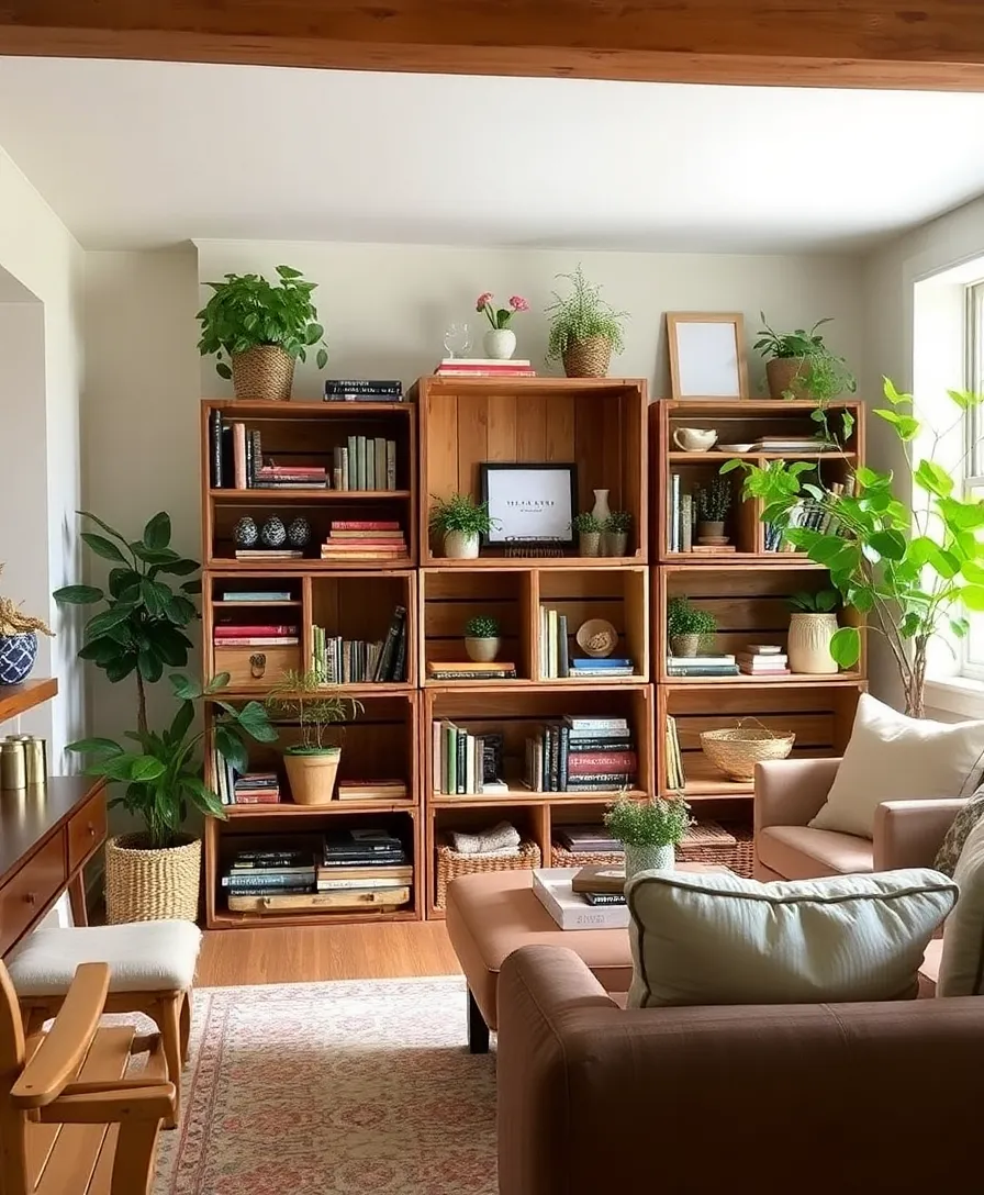 17 Genius DIY Storage Solutions That’ll Maximize Your Space (You’ll Thank Us for #9!) - 15. Reclaimed Wood Crates