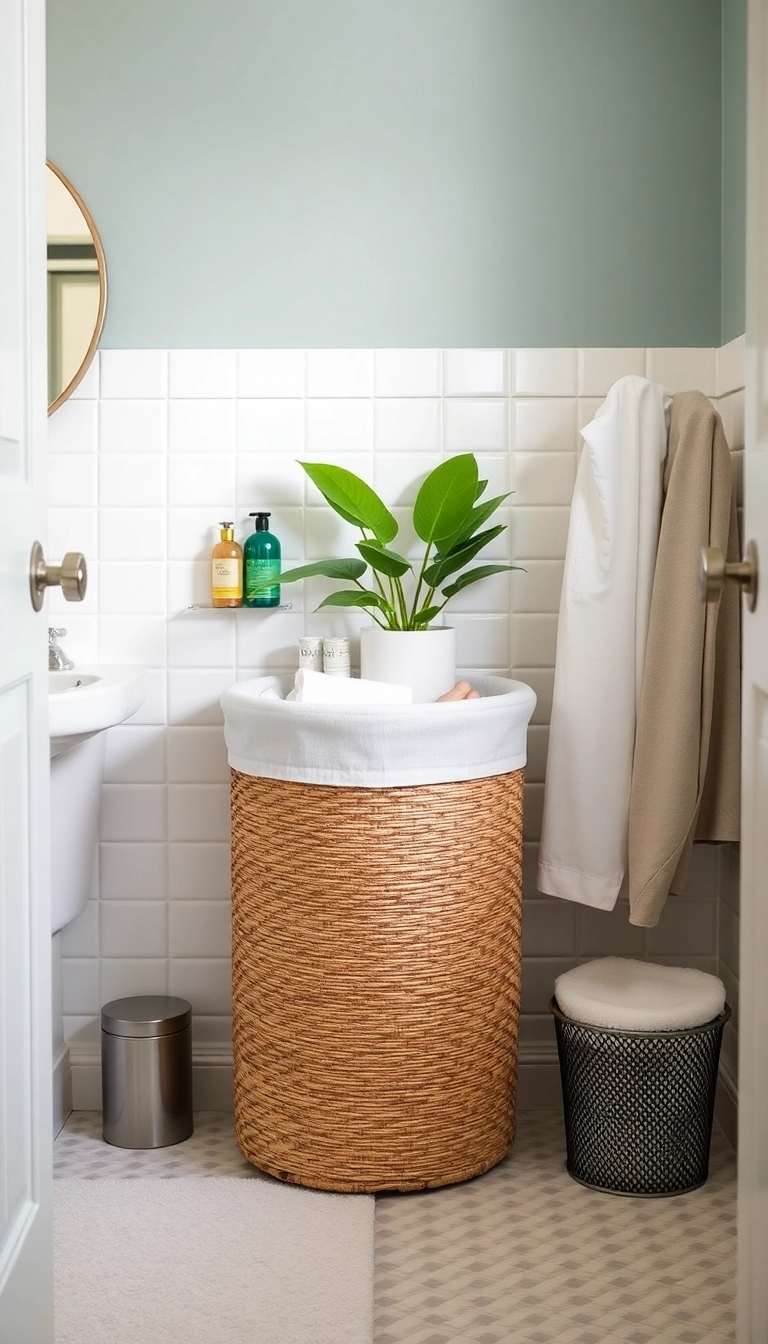 22 Clever Home Storage Hacks You Never Knew You Needed (Especially #12!) - 7. Hidden Laundry Hamper