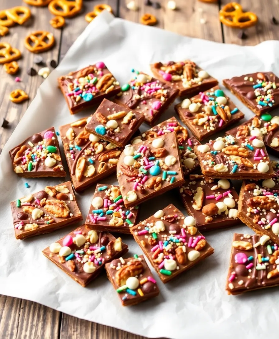 15 Simple Dessert Ideas That'll Impress Your Guests (And They Only Take 15 Minutes!) - 14. Sweet and Salty Pretzel Bark