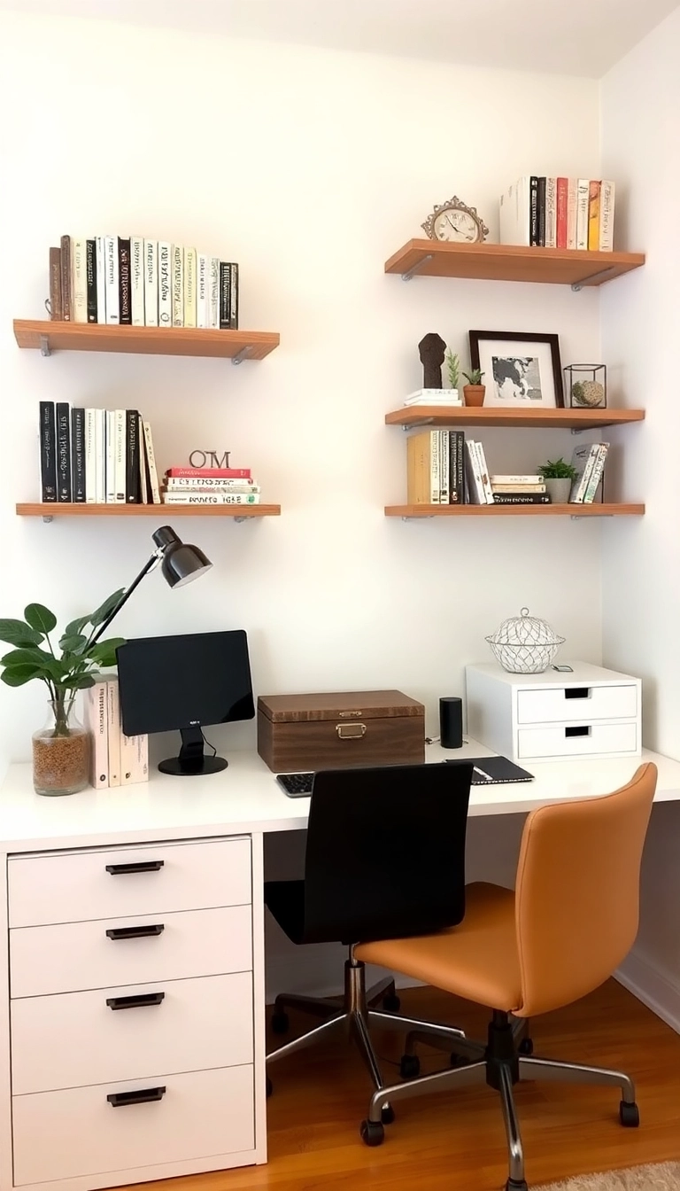 17 Home Office Decor Ideas That'll Boost Your Productivity and Style! - 5. Smart Storage Solutions