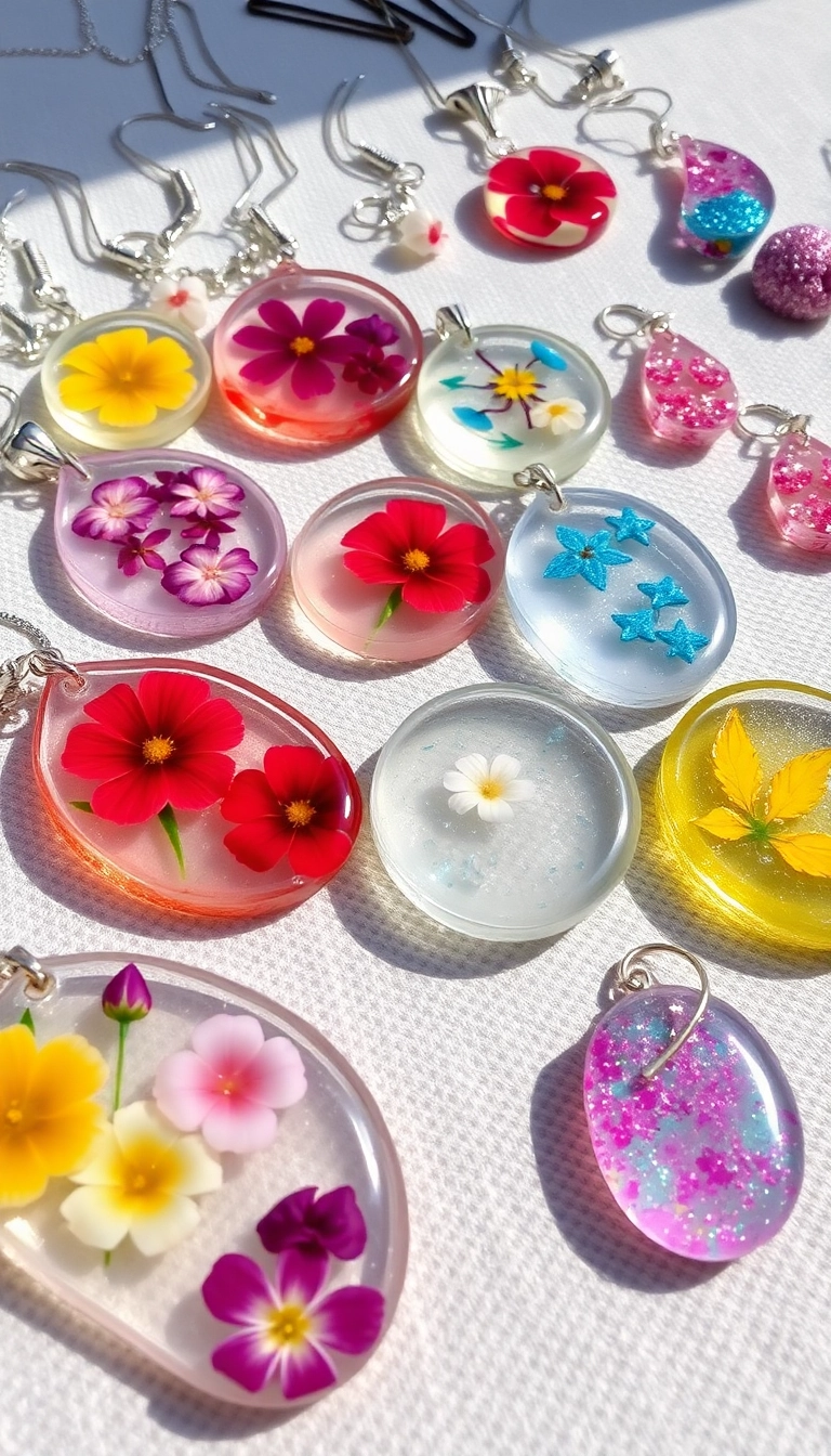 14 Adult Crafts That Will Bring Out Your Inner Artist (Especially #8!) - 3. Resin Jewelry Making