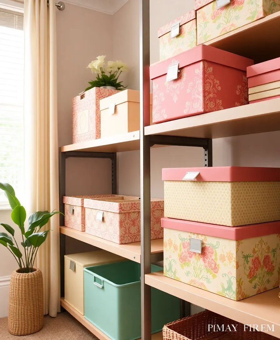 25 Budget-Friendly DIY Home Decor Projects That'll Transform Your Space (You Won't Believe #10!) - 14. Decorative Storage Boxes