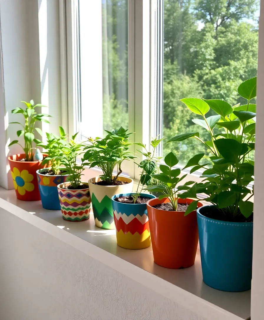 25 Budget-Friendly DIY Home Decor Projects That'll Transform Your Space (You Won't Believe #10!) - 8. Painted Plant Pots