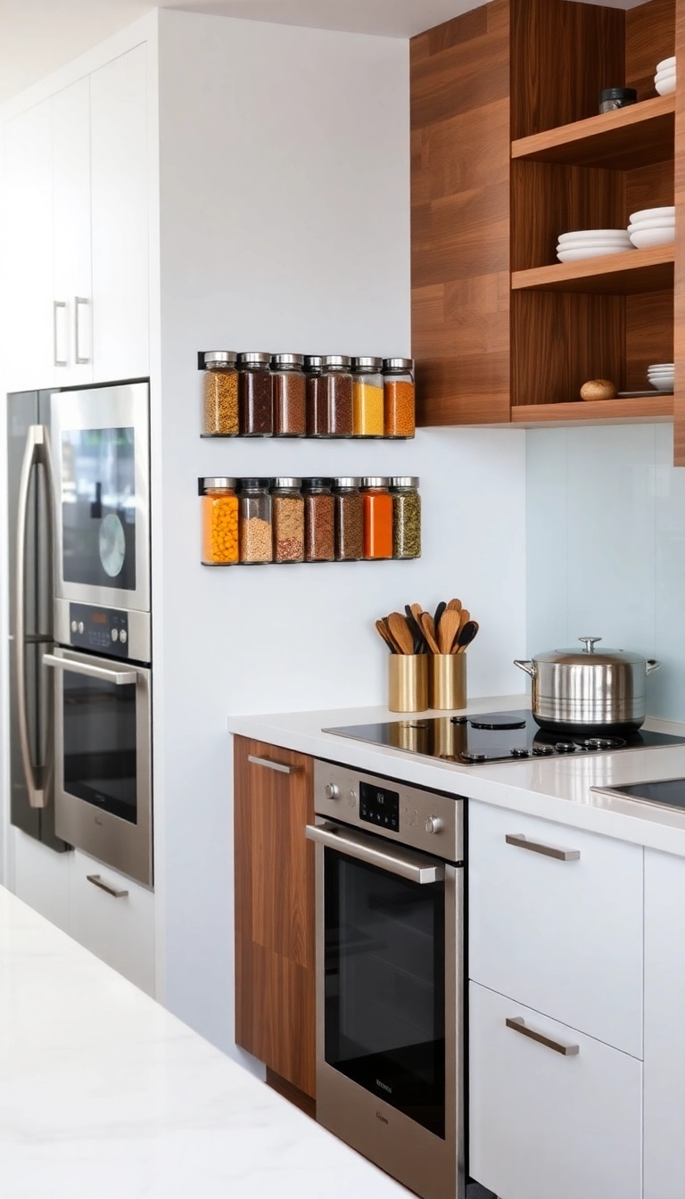 22 Clever Home Storage Hacks You Never Knew You Needed (Especially #12!) - 2. Magnetic Spice Jars