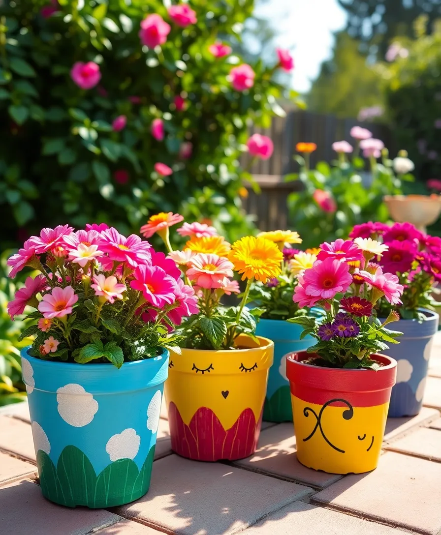 18 Unique DIY Gifts That Will Make You the Best Gift-Giver Ever (#9 Will Surprise You!) - 14. Hand-Painted Flower Pots