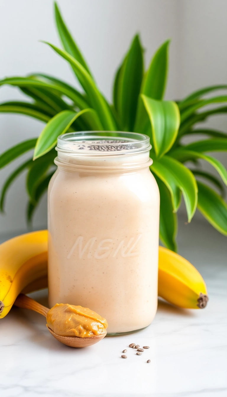 22 Nutritious Breakfast Recipes That Will Jumpstart Your Day (Wait Until You Try #8!) - 13. Peanut Butter Banana Smoothie