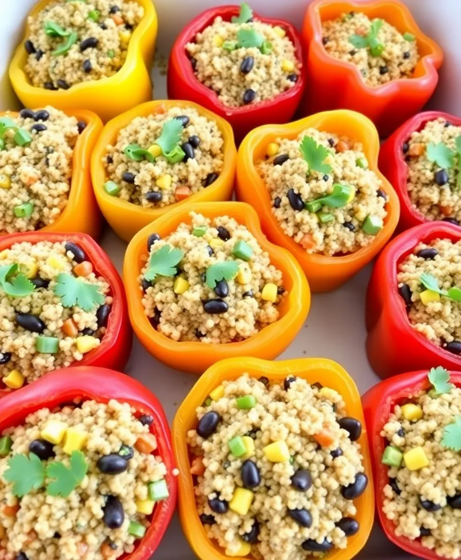 12 Healthy Weeknight Meals That Taste Amazing and Are Ready in 30 Minutes! - 4. Quinoa-Stuffed Bell Peppers