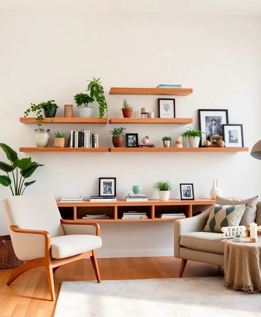 25 Budget-Friendly DIY Home Decor Projects That'll Transform Your Space (You Won't Believe #10!) - 3. DIY Floating Shelves