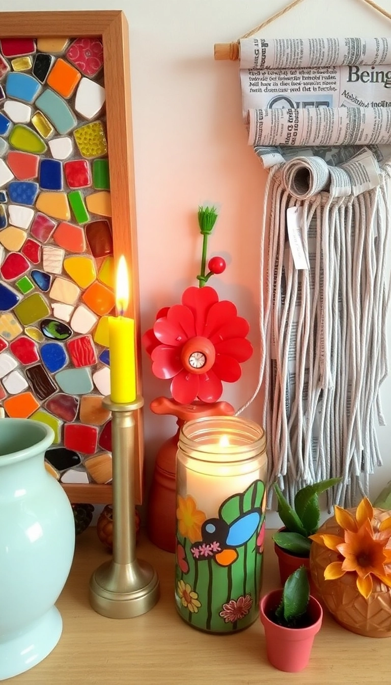 14 Adult Crafts That Will Bring Out Your Inner Artist (Especially #8!) - 10. Upcycled Art Projects