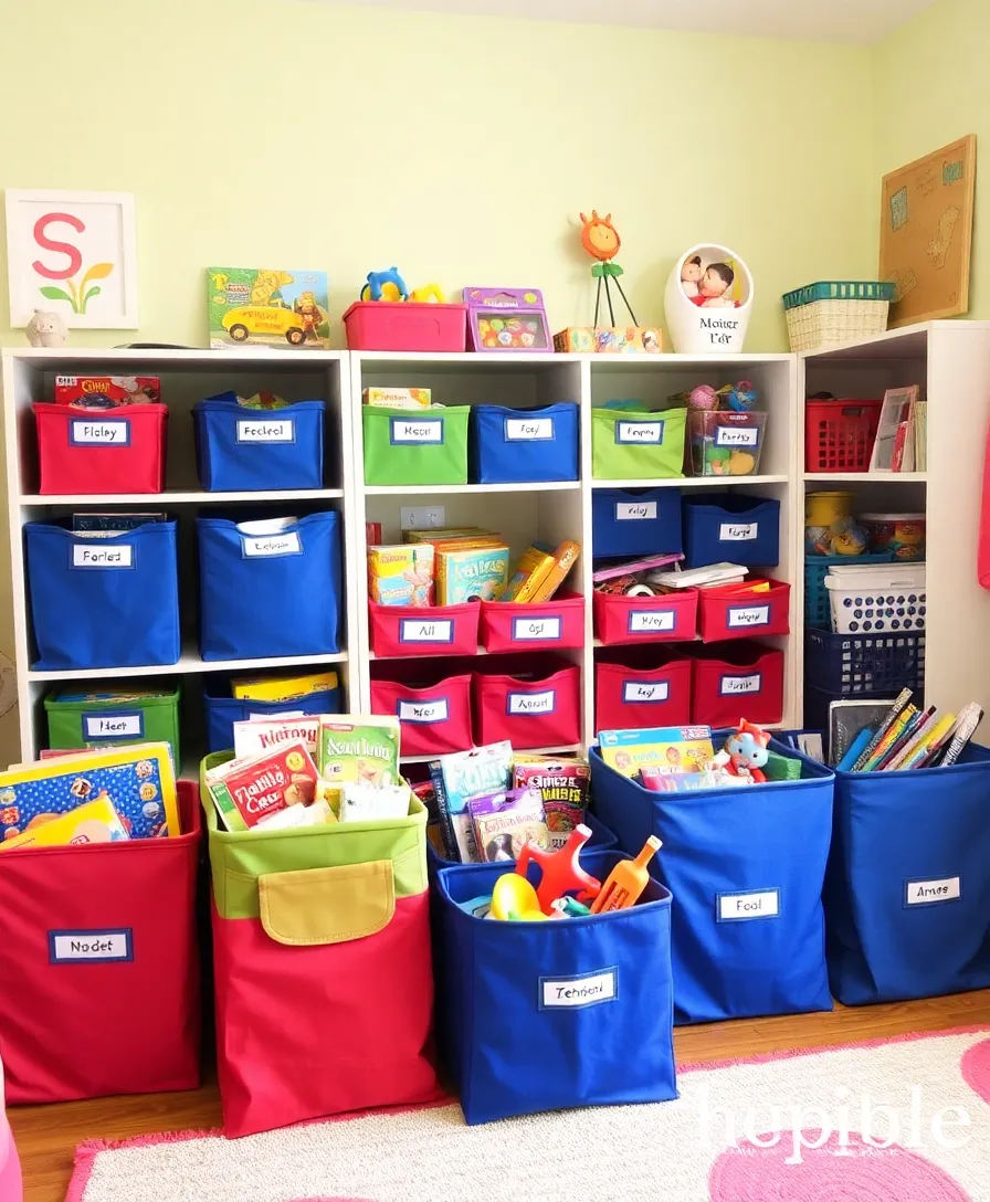 17 Genius DIY Storage Solutions That’ll Maximize Your Space (You’ll Thank Us for #9!) - 13. Fabric Storage Bins