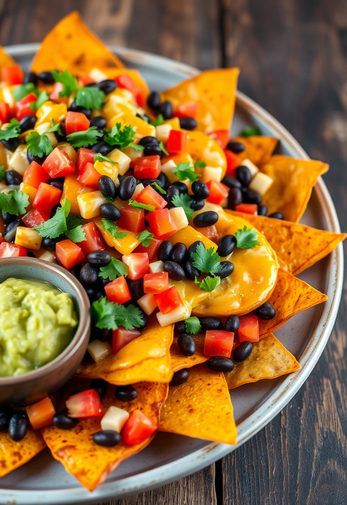 12 Healthy Game Day Recipes That Taste Indulgent (Your Waistline Will Thank You!) - 1. Loaded Sweet Potato Nachos