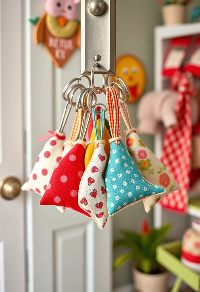 14 Easy Fabric Craft Projects That Even Beginners Can Master (Try #6 Today!) - 5. DIY Fabric Keychain
