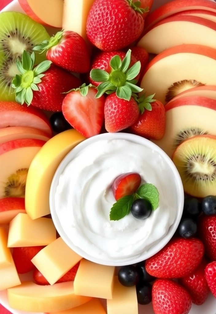 12 Healthy Game Day Recipes That Taste Indulgent (Your Waistline Will Thank You!) - 7. Greek Yogurt Fruit Dip