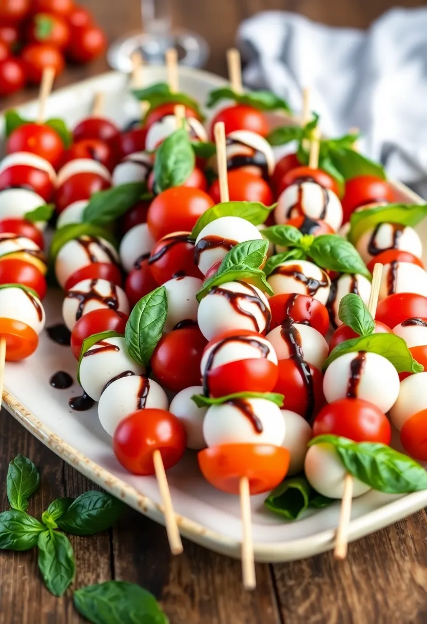 22 Healthy Snacks You Can Make in a Snap (Perfect for Busy Days!) - 12. Caprese Skewers