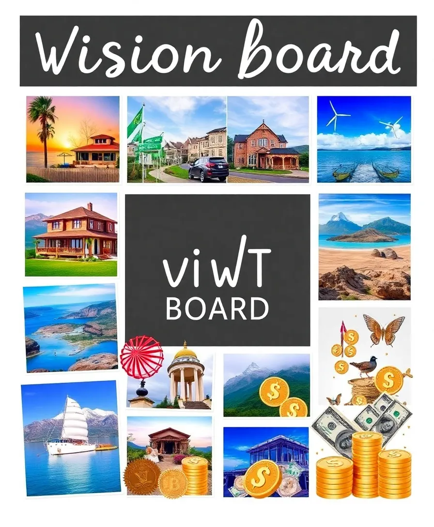 10 Inspiring 2025 Vision Board Ideas That'll Ignite Your Dreams! - 7. Financial Goals and Abundance