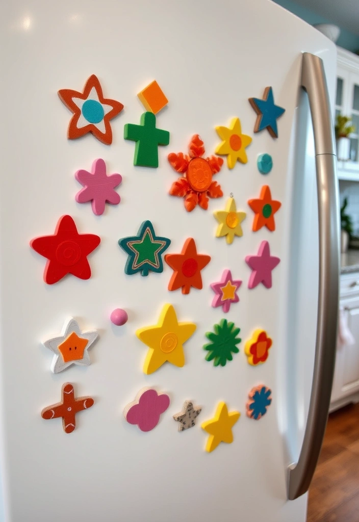 14 Simple Beginner Craft Ideas That'll Make You Feel Like a Pro (Even If You're a Total Newbie!) - 7. Fun Fridge Magnets