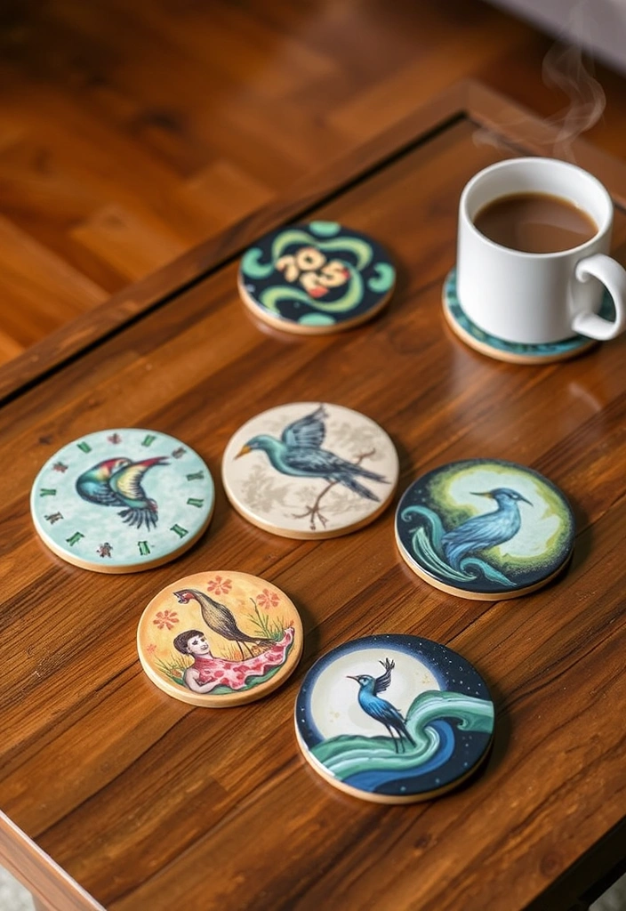 14 Simple Beginner Craft Ideas That'll Make You Feel Like a Pro (Even If You're a Total Newbie!) - 10. DIY Coasters