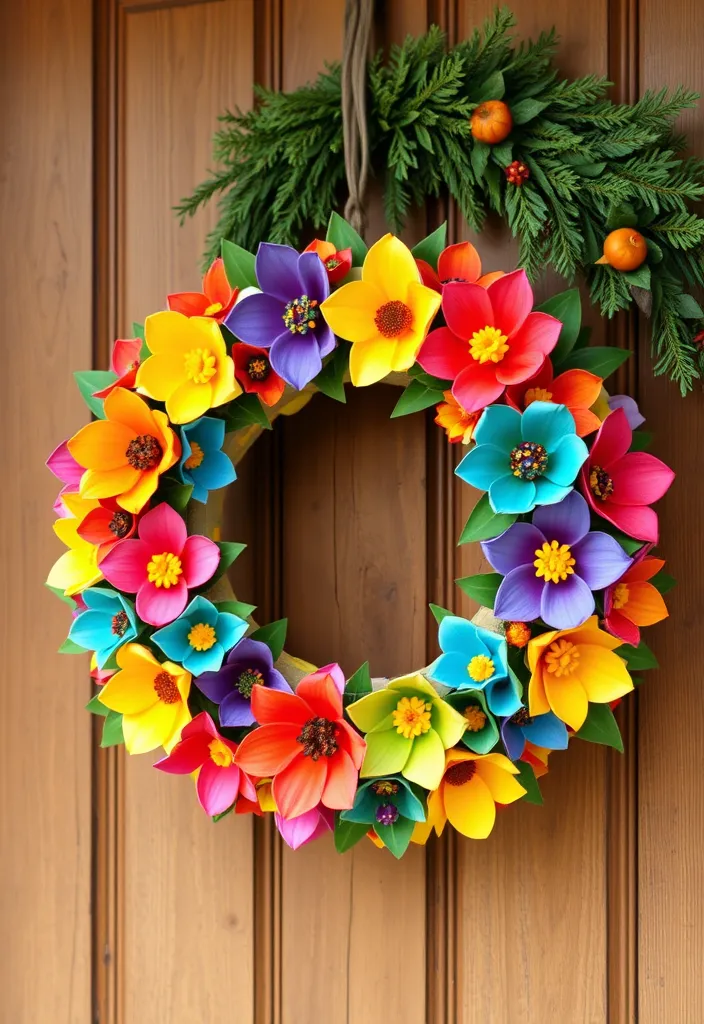 20 Incredible Upcycled Crafts You Won't Believe Are Made from Trash (#5 Is Pure Genius!) - 13. Egg Carton Wreath