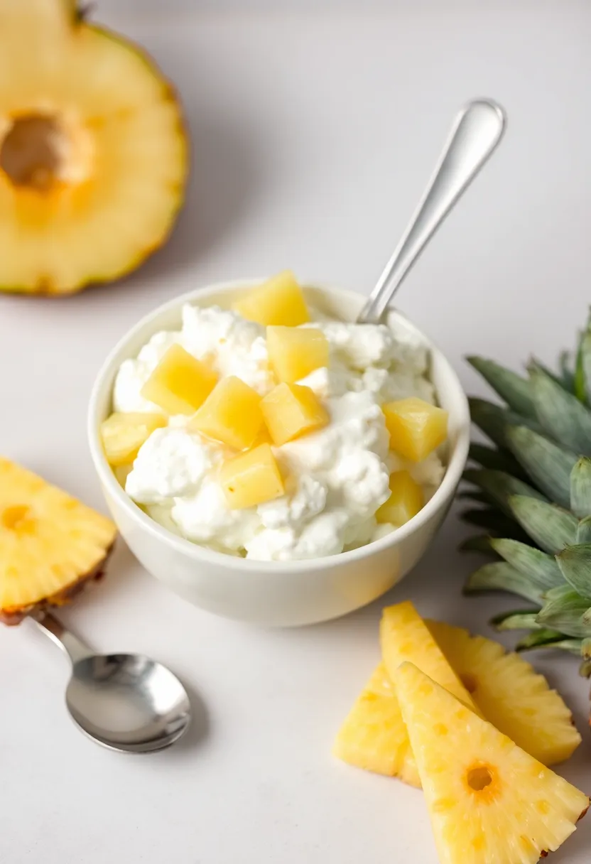 22 Healthy Snacks You Can Make in a Snap (Perfect for Busy Days!) - 9. Cottage Cheese with Pineapple