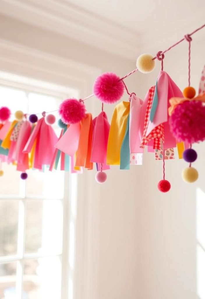 14 Easy Fabric Craft Projects That Even Beginners Can Master (Try #6 Today!) - 2. Fabric Scrap Garland