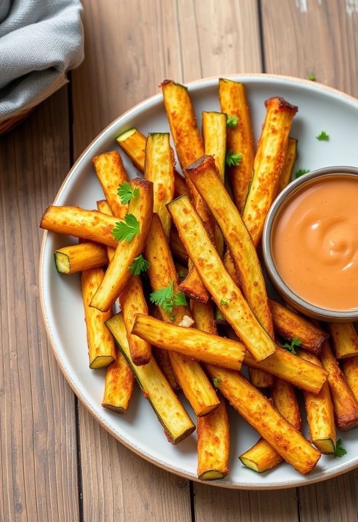 12 Healthy Game Day Recipes That Taste Indulgent (Your Waistline Will Thank You!) - 8. Zucchini Fries