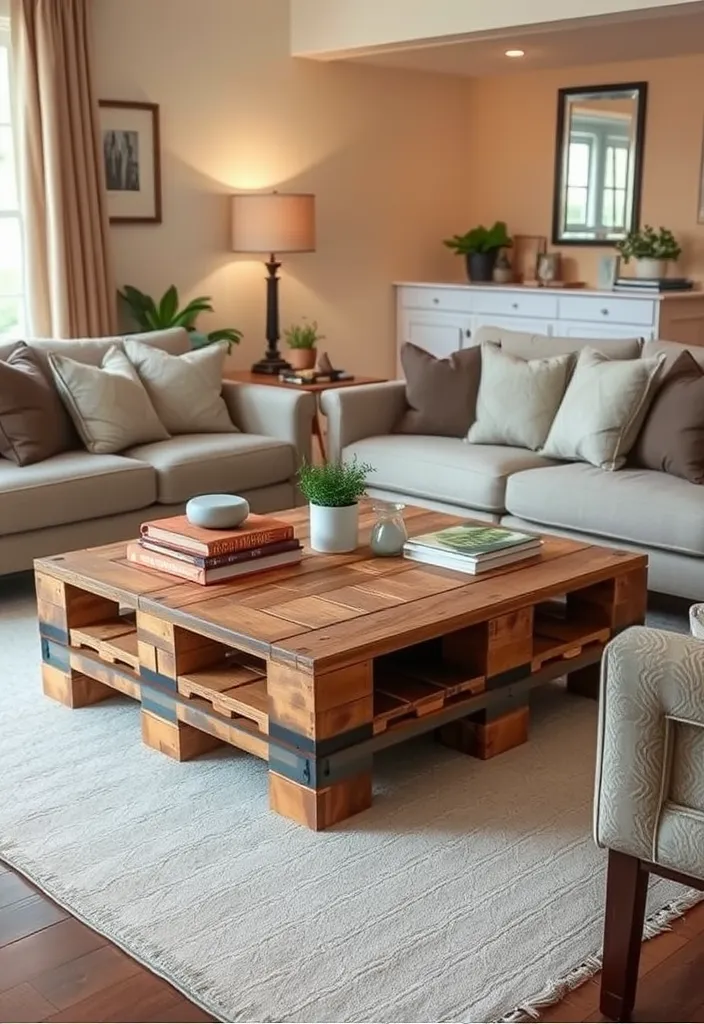 20 Incredible Upcycled Crafts You Won't Believe Are Made from Trash (#5 Is Pure Genius!) - 9. Pallet Wood Coffee Table