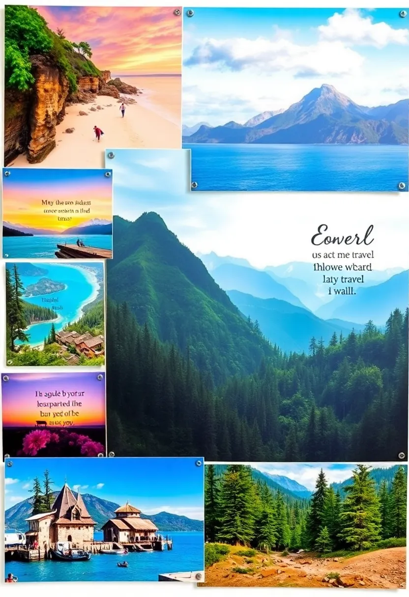 10 Inspiring 2025 Vision Board Ideas That'll Ignite Your Dreams! - 1. Nature and Travel Inspirations