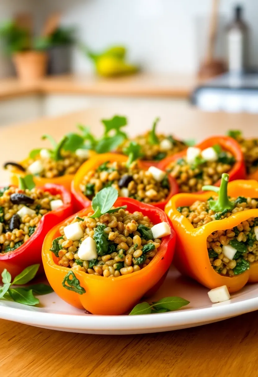 25 Meal Prep Ideas That Will Change Your Weeknight Dinner Game (Don't Miss #14!) - 21. Spinach and Feta Stuffed Peppers