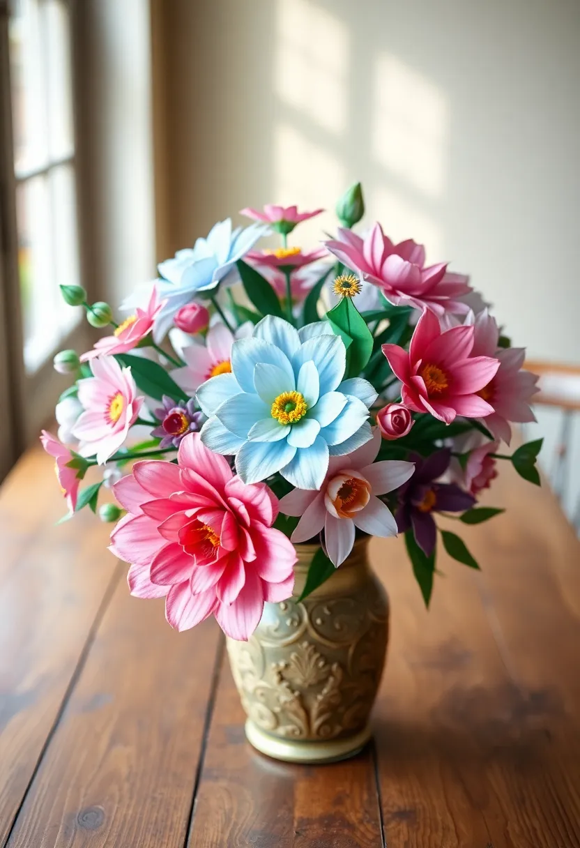 22 Simple Paper Crafts That Will Make Your Heart Melt (Wait Until You See #12!) - 8. Paper Flowers for Home Decor