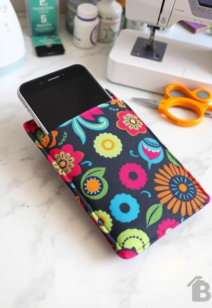 15 Easy Sewing Crafts for Beginners That'll Boost Your Confidence (You Can Do #7 in an Hour!) - 9. Fabric Phone Case
