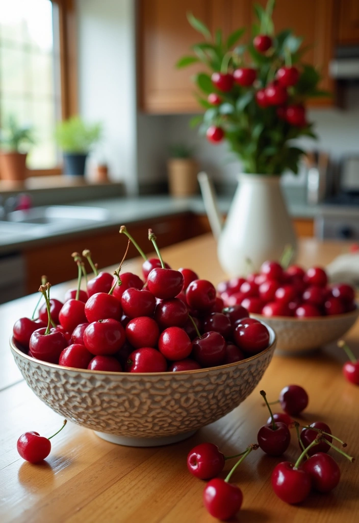 12 Cherry Decor Ideas That Will Make Your Space Pop with Color (You Won't Believe #5!) - 8. Cherry Fruit Decor
