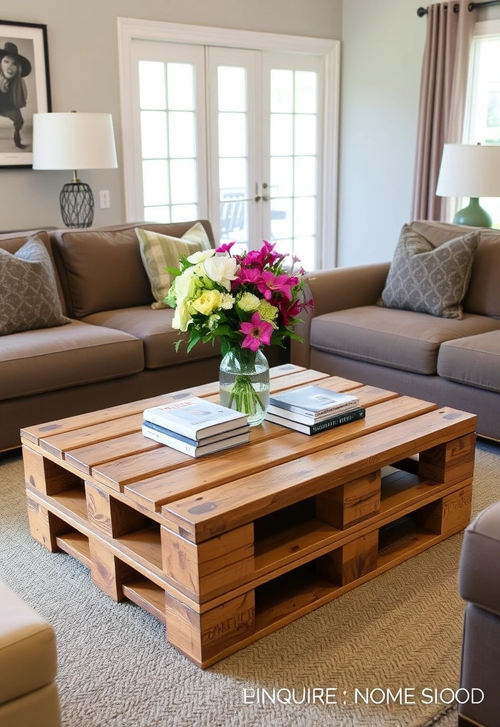DIY Home Decor Projects That'll Transform Your Space Without Breaking the Bank - Repurposed Wooden Pallet Coffee Table