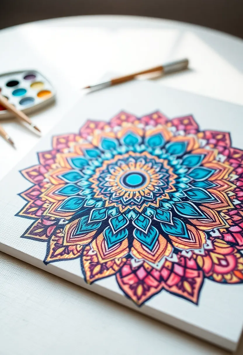 16 Relaxing Art Projects for Adults That’ll Help You Unwind (Your Inner Artist Will Thank You!) - 1. Mandala Painting
