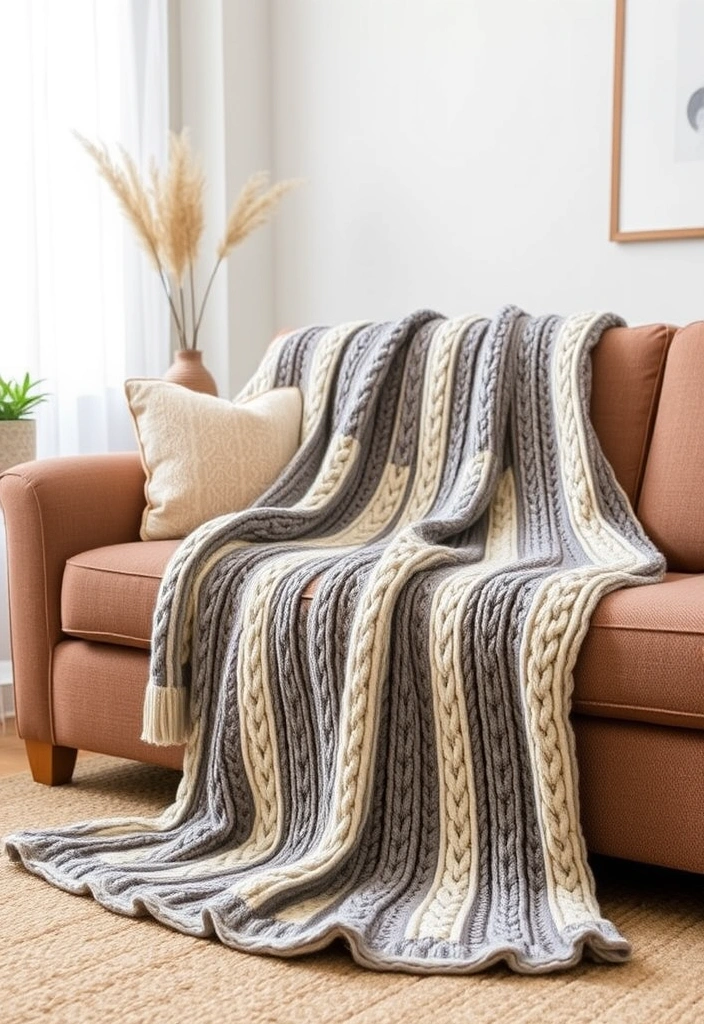 DIY Home Decor Projects That'll Transform Your Space Without Breaking the Bank - DIY Knitted or Crocheted Throws