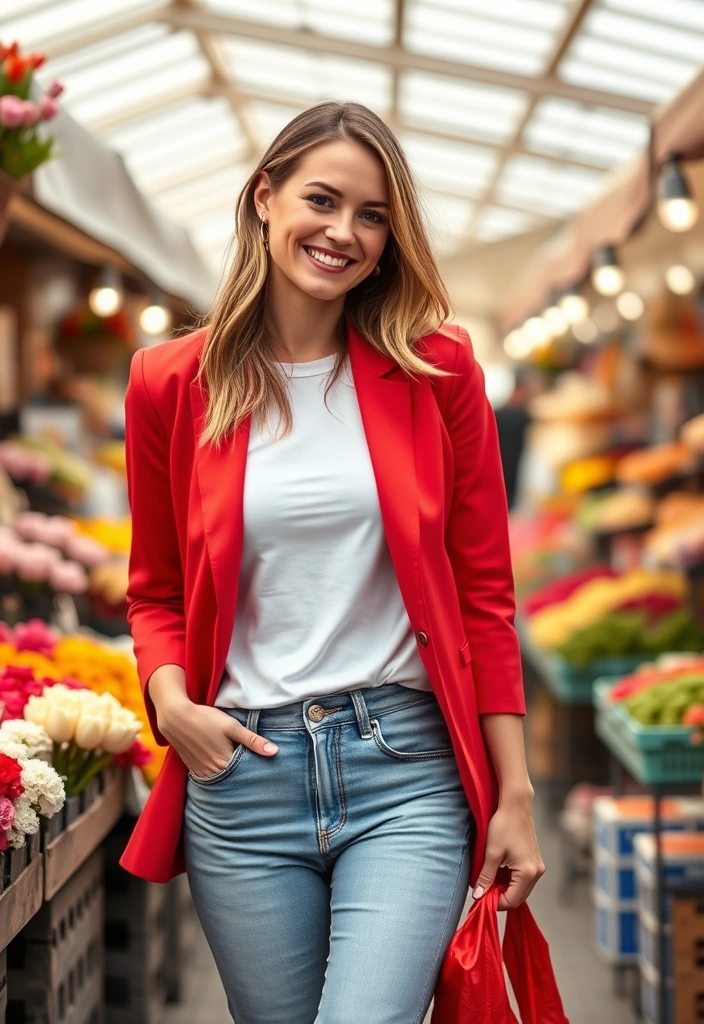 15 Spring Fashion Looks That Will Have Everyone Asking 'Where Did You Get That?' - 4. Brightly Colored Blazers: A Bold Statement