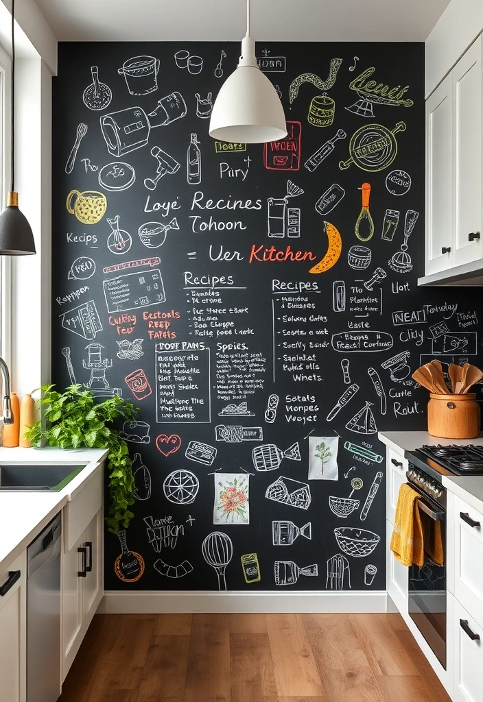 25 Mind-Blowing DIY Projects That'll Transform Your Home on a Budget! - 15. DIY Chalkboard Wall