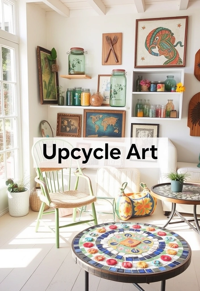 16 Relaxing Art Projects for Adults That’ll Help You Unwind (Your Inner Artist Will Thank You!) - 16. Upcycled Art Projects
