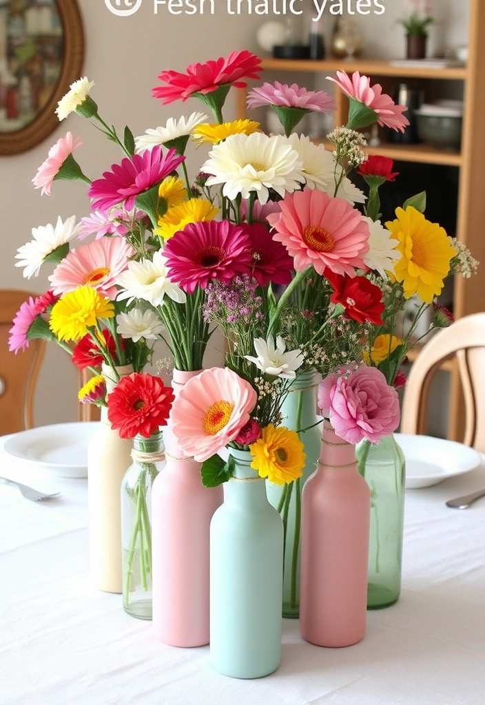 DIY Home Decor Projects That'll Transform Your Space Without Breaking the Bank - Upcycled Glass Bottle Vases