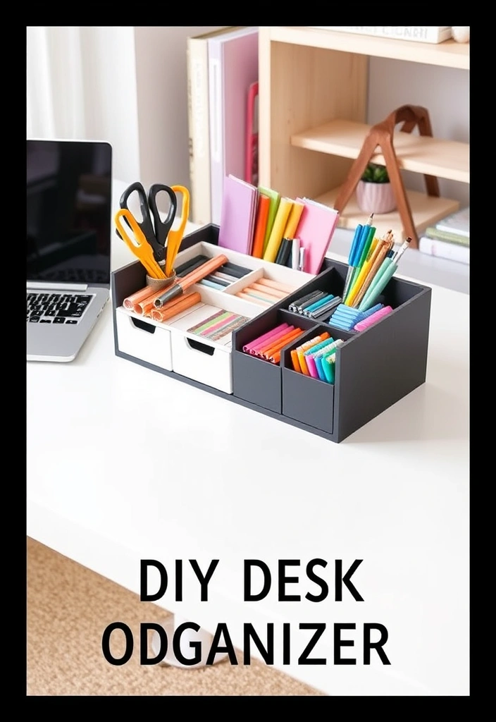 DIY Home Decor Projects That'll Transform Your Space Without Breaking the Bank - DIY Desk Organizer