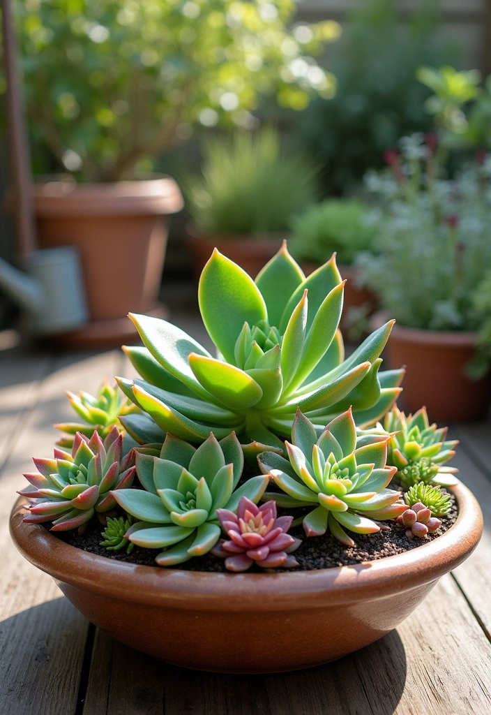 14 Container Chaos Gardening Ideas That Are Perfect for Beginners (Don’t Miss #11!) - 5. Succulent Arrangements